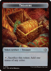 Scarecrow // Treasure Double-Sided Token [Lorwyn Eclipsed Tokens] | Gear Gaming Fayetteville