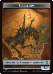 Scarecrow // Treasure Double-Sided Token [Lorwyn Eclipsed Tokens] | Gear Gaming Fayetteville