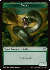 Snake // Scarecrow Double-Sided Token [Lorwyn Eclipsed Tokens] | Gear Gaming Fayetteville