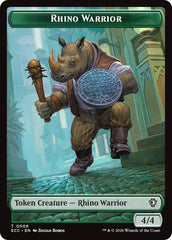 Rhino Warrior // Elemental (0010) Double-Sided Token [Lorwyn Eclipsed Tokens] | Gear Gaming Fayetteville