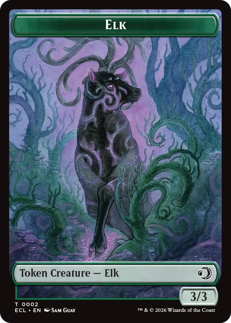 Elk // Mutavault Double-Sided Token [Lorwyn Eclipsed Tokens] | Gear Gaming Fayetteville
