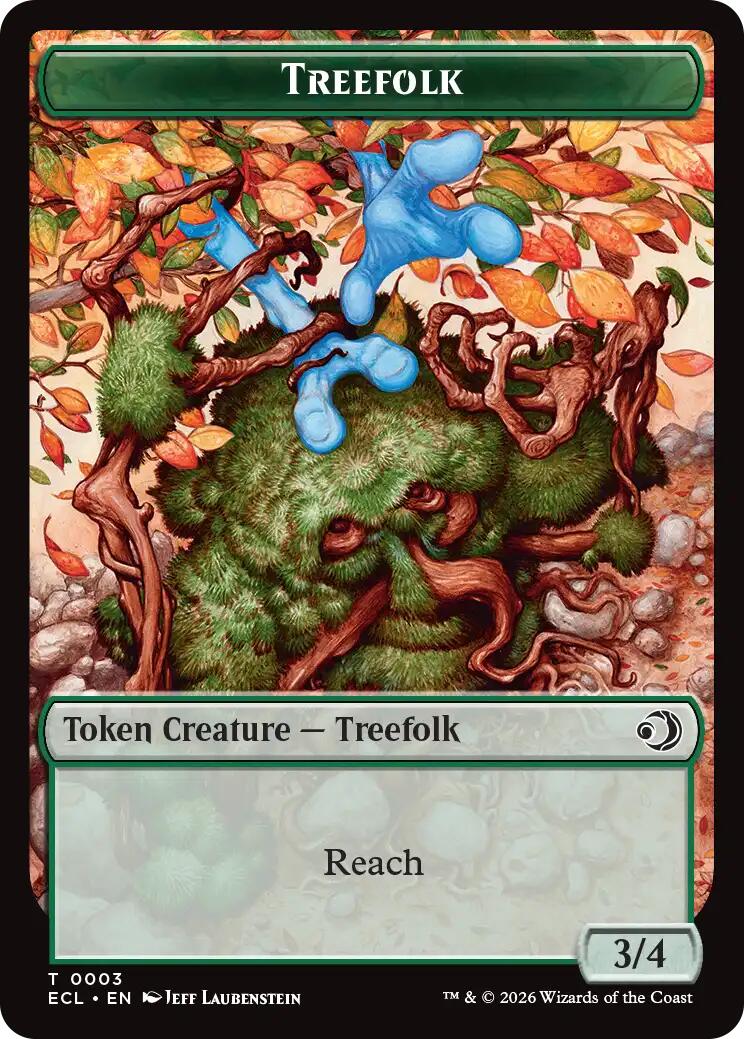 Treefolk // Goblin Double-Sided Token [Lorwyn Eclipsed Tokens] | Gear Gaming Fayetteville