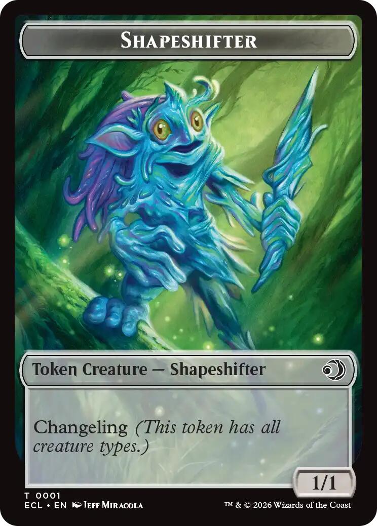 Shapeshifter // Merfolk Double-Sided Token [Lorwyn Eclipsed Tokens] | Gear Gaming Fayetteville