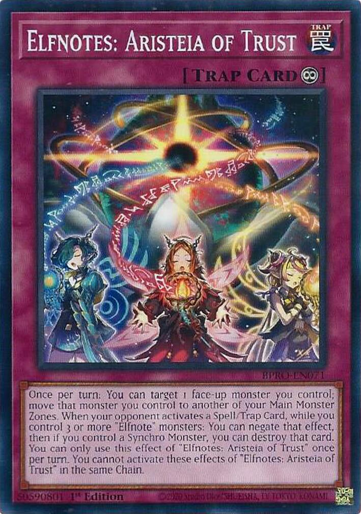 Elfnotes: Aristeia of Trust [BPRO-EN071] Common | Gear Gaming Fayetteville