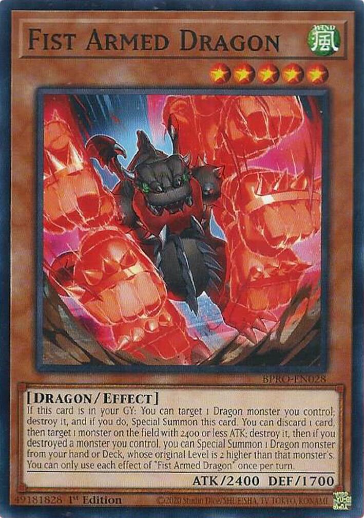 Fist Armed Dragon [BPRO-EN028] Common | Gear Gaming Fayetteville