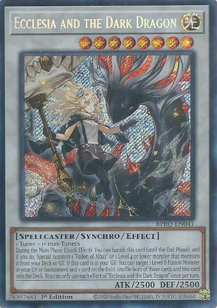Ecclesia and the Dark Dragon [BPRO-EN041] Secret Rare | Gear Gaming Fayetteville