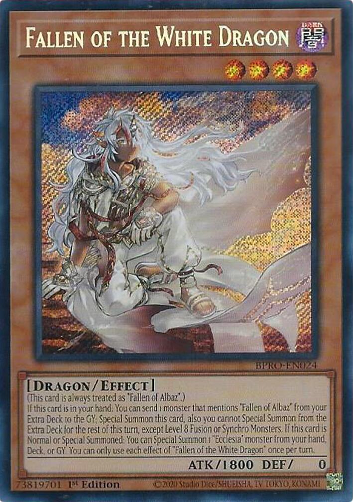 Fallen of the White Dragon [BPRO-EN024] Secret Rare | Gear Gaming Fayetteville