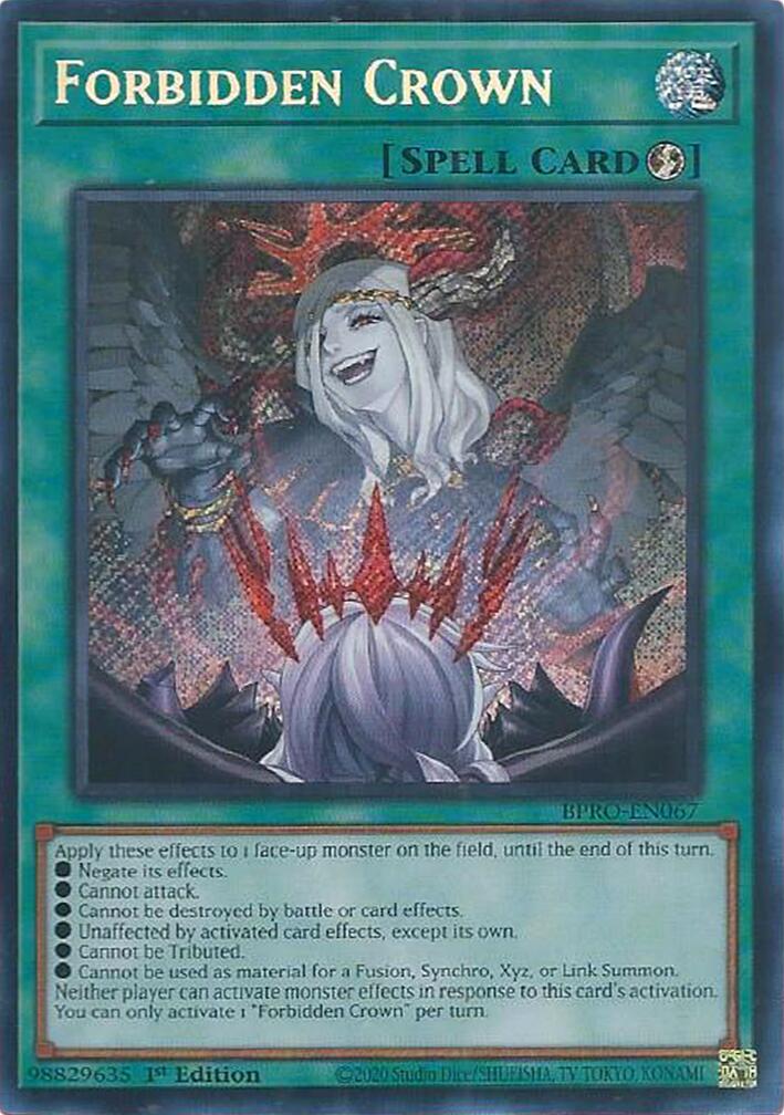 Forbidden Crown [BPRO-EN067] Secret Rare | Gear Gaming Fayetteville