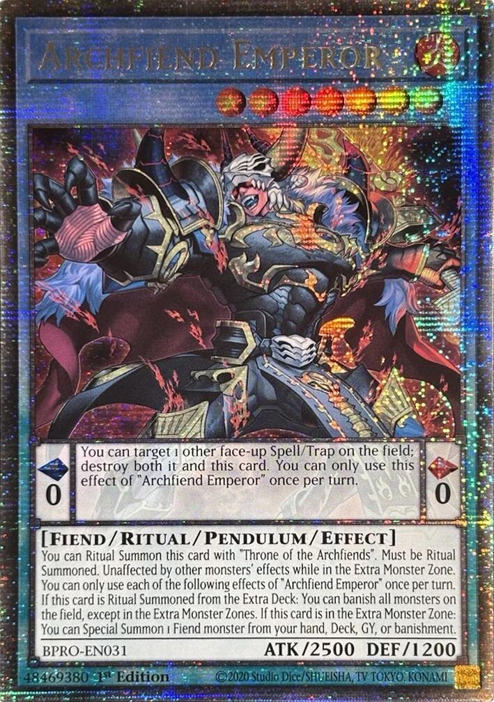 Archfiend Emperor (Starlight Rare) [BPRO-EN031] Starlight Rare | Gear Gaming Fayetteville