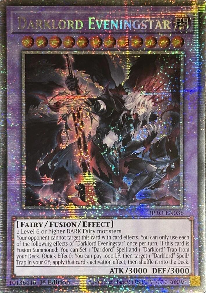 Darklord Eveningstar (Starlight Rare) [BPRO-EN036] Starlight Rare | Gear Gaming Fayetteville