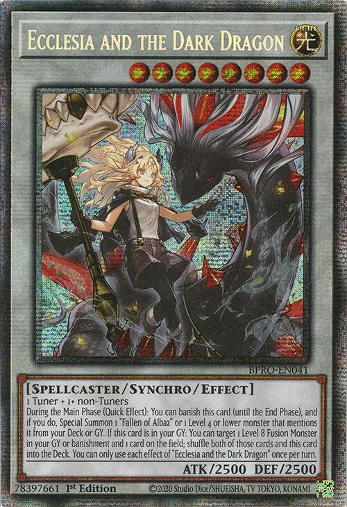 Ecclesia and the Dark Dragon (Starlight Rare) [BPRO-EN041] Starlight Rare | Gear Gaming Fayetteville
