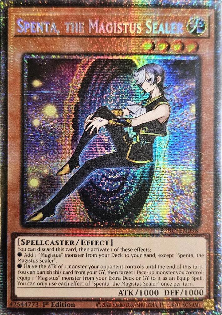 Spenta, the Magistus Sealer (Starlight Rare) [BPRO-EN098] Starlight Rare | Gear Gaming Fayetteville