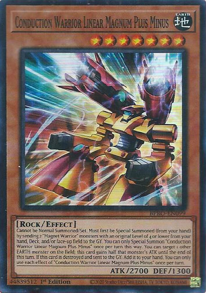 Conduction Warrior Linear Magnum Plus Minus [BPRO-EN099] Super Rare | Gear Gaming Fayetteville