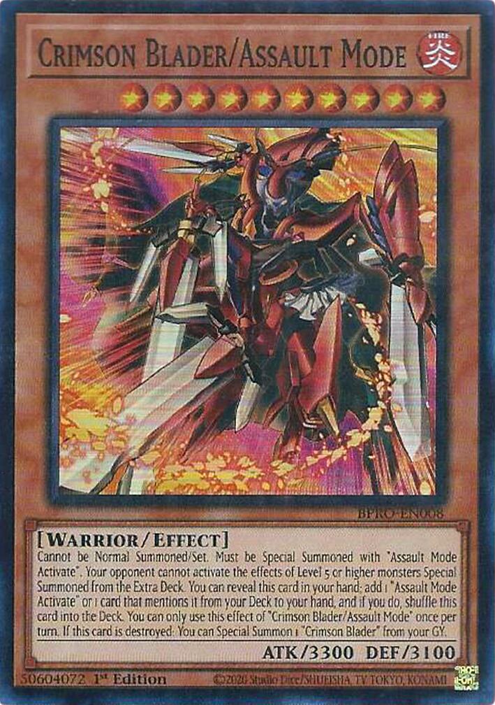 Crimson Blader/Assault Mode [BPRO-EN008] Super Rare | Gear Gaming Fayetteville