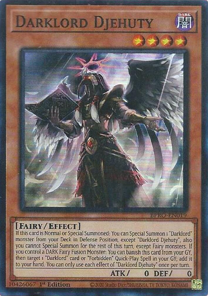 Darklord Djehuty [BPRO-EN019] Super Rare | Gear Gaming Fayetteville