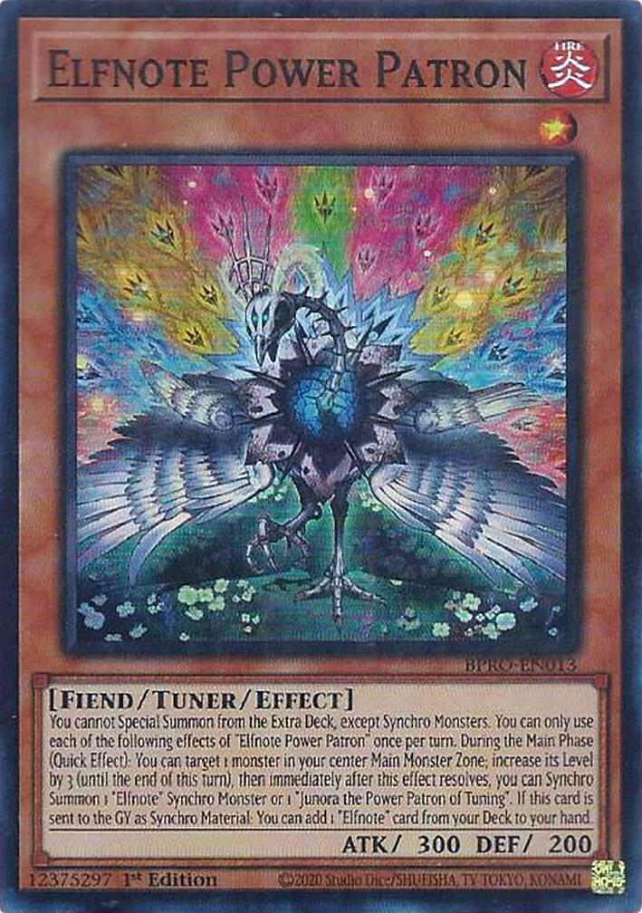 Elfnote Power Patron [BPRO-EN013] Super Rare | Gear Gaming Fayetteville