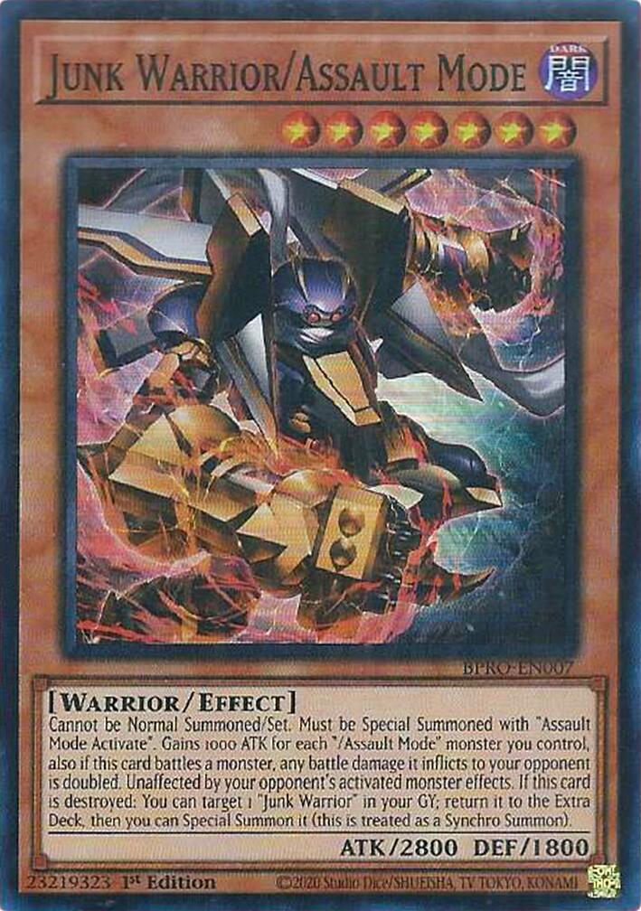 Junk Warrior/Assault Mode [BPRO-EN007] Super Rare | Gear Gaming Fayetteville