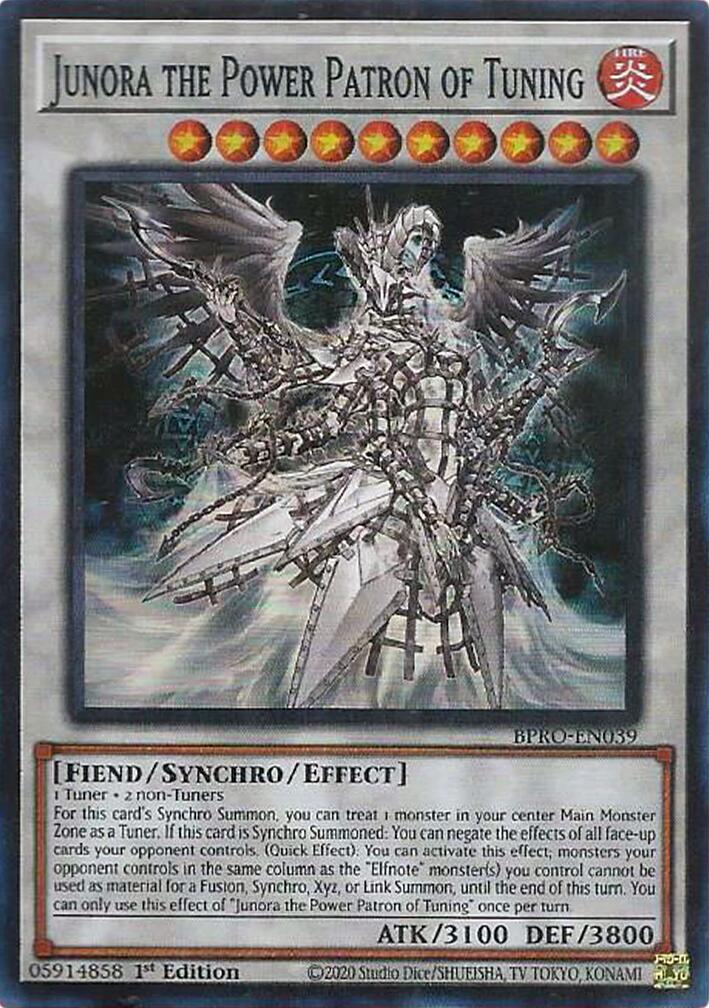 Junora the Power Patron of Tuning [BPRO-EN039] Super Rare | Gear Gaming Fayetteville