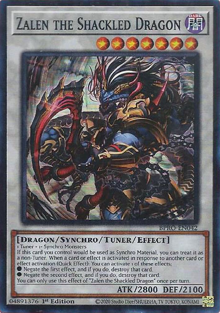 Zalen the Shackled Dragon [BPRO-EN042] Super Rare | Gear Gaming Fayetteville