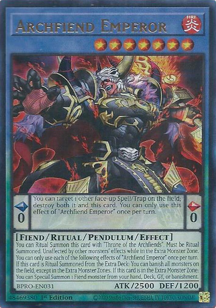 Archfiend Emperor [BPRO-EN031] Ultra Rare | Gear Gaming Fayetteville