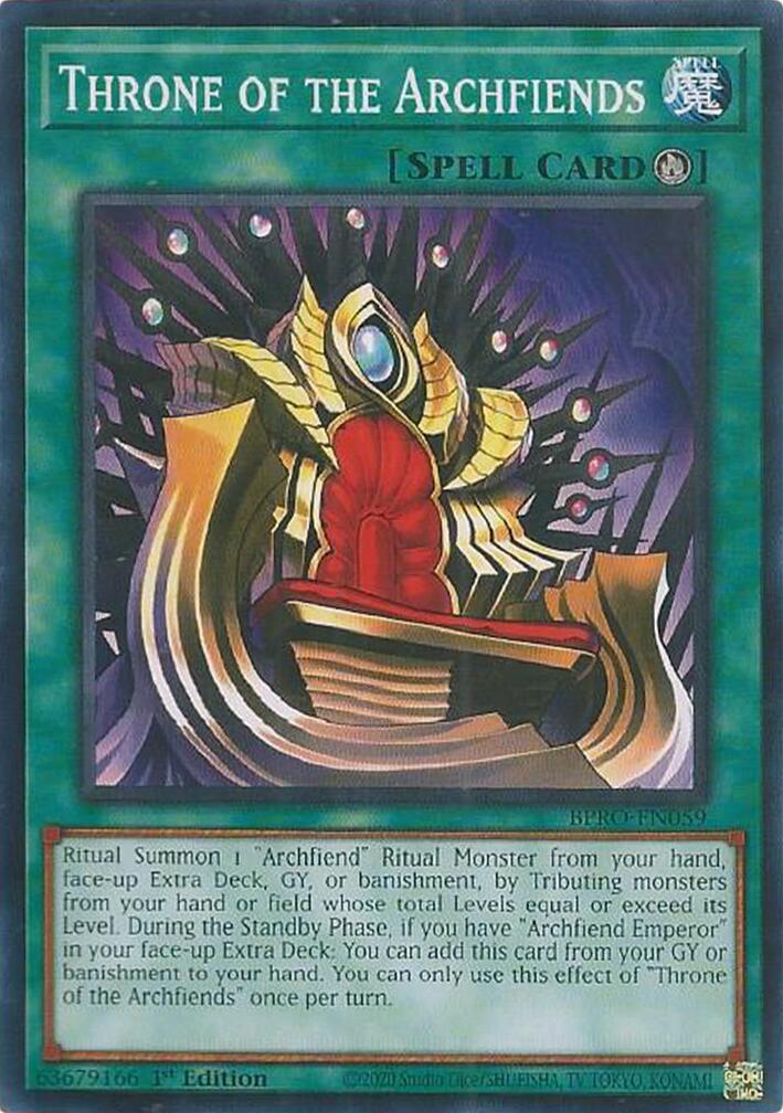 Throne of the Archfiends [BPRO-EN059] Common | Gear Gaming Fayetteville
