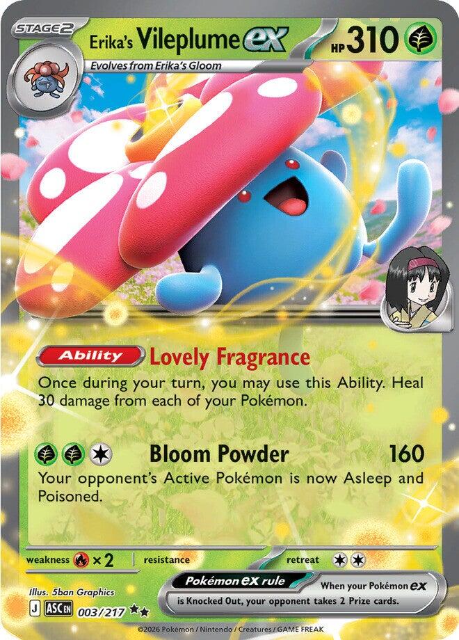 Erika's Vileplume ex (003/217) [Mega Evolution: Ascended Heroes] | Gear Gaming Fayetteville