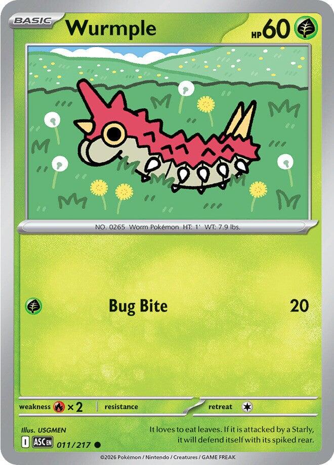 Wurmple (011/217) [Mega Evolution: Ascended Heroes] | Gear Gaming Fayetteville