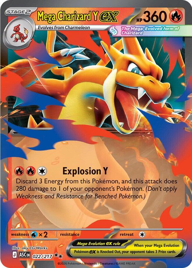 Mega Charizard Y ex (022/217) [Mega Evolution: Ascended Heroes] | Gear Gaming Fayetteville