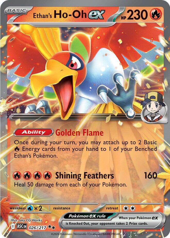 Ethan's Ho-Oh ex (026/217) [Mega Evolution: Ascended Heroes] | Gear Gaming Fayetteville