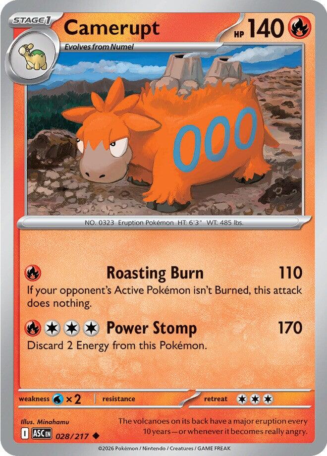 Camerupt (028/217) [Mega Evolution: Ascended Heroes] | Gear Gaming Fayetteville