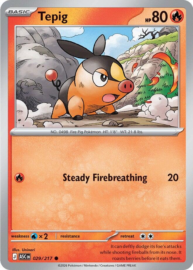 Tepig (029/217) [Mega Evolution: Ascended Heroes] | Gear Gaming Fayetteville