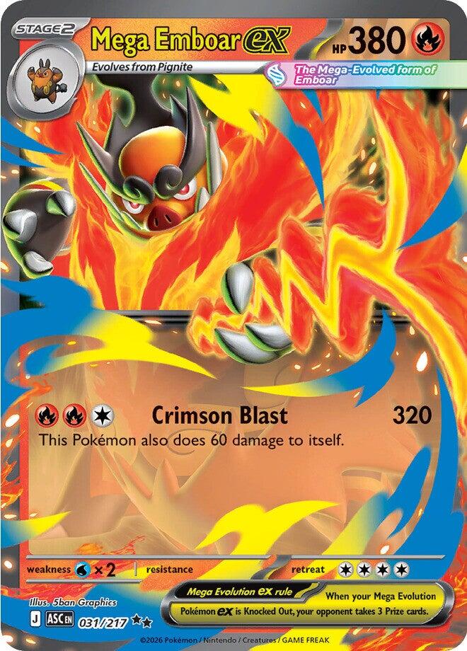 Mega Emboar ex (031/217) [Mega Evolution: Ascended Heroes] | Gear Gaming Fayetteville