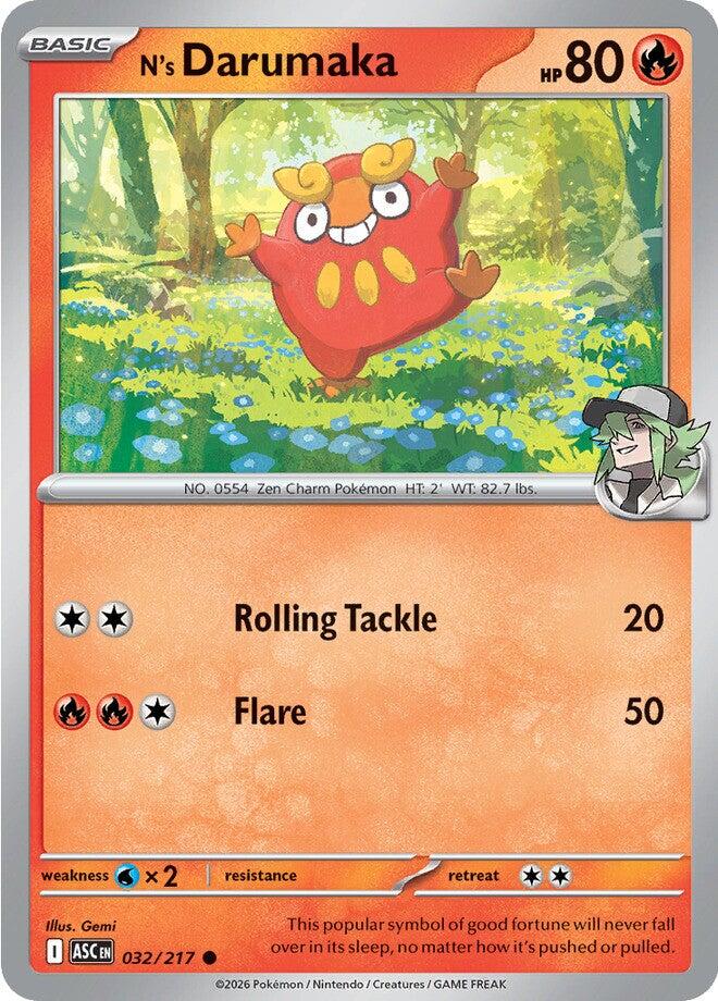 N's Darumaka (032/217) [Mega Evolution: Ascended Heroes] | Gear Gaming Fayetteville