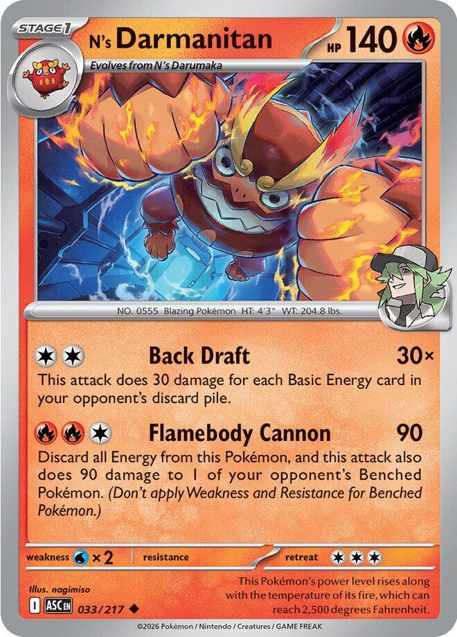 N's Darmanitan (033/217) [Mega Evolution: Ascended Heroes] | Gear Gaming Fayetteville