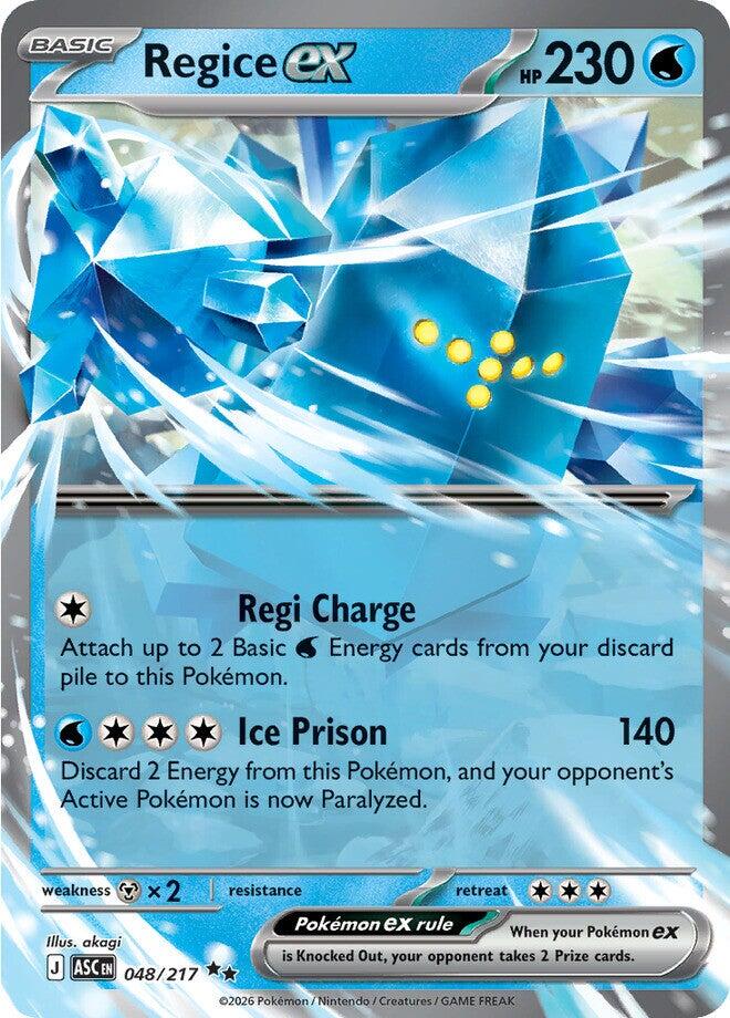 Regice ex (048/217) [Mega Evolution: Ascended Heroes] | Gear Gaming Fayetteville