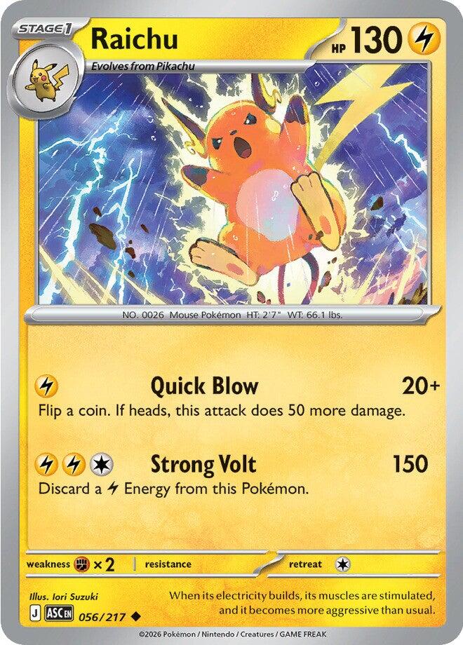 Raichu (056/217) [Mega Evolution: Ascended Heroes] | Gear Gaming Fayetteville