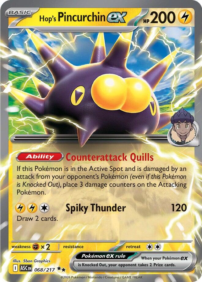 Hop's Pincurchin ex (068/217) [Mega Evolution: Ascended Heroes] | Gear Gaming Fayetteville