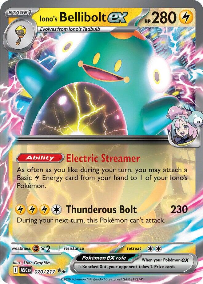 Iono's Bellibolt ex (070/217) [Mega Evolution: Ascended Heroes] | Gear Gaming Fayetteville