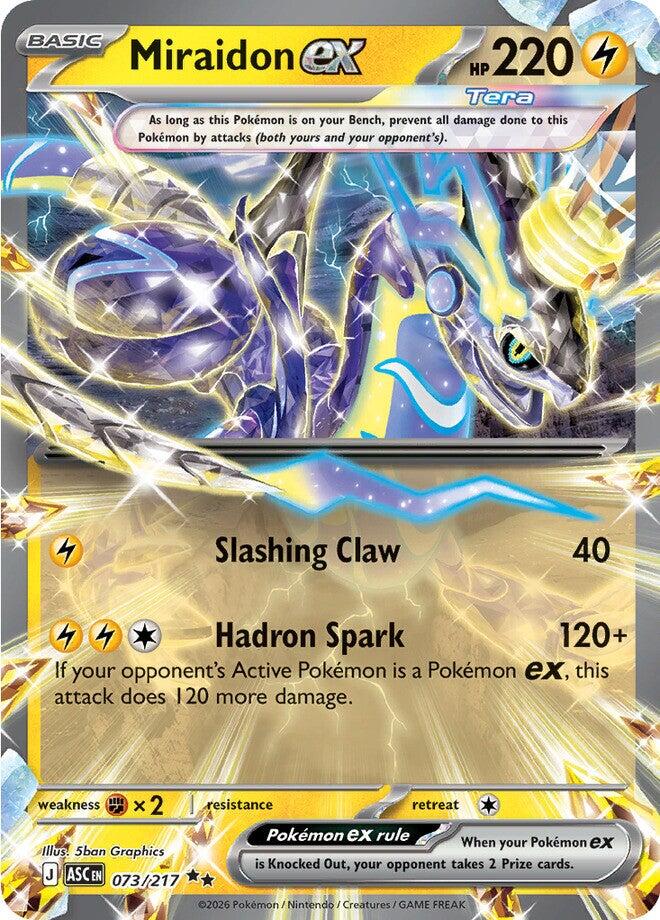 Miraidon ex (073/217) [Mega Evolution: Ascended Heroes] | Gear Gaming Fayetteville