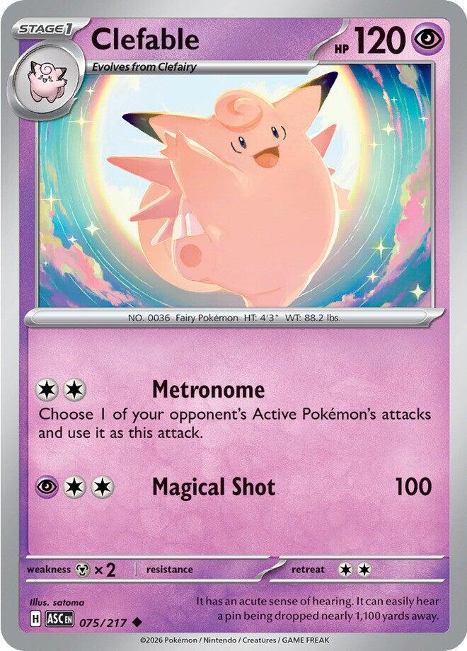 Clefable (075/217) [Mega Evolution: Ascended Heroes] | Gear Gaming Fayetteville
