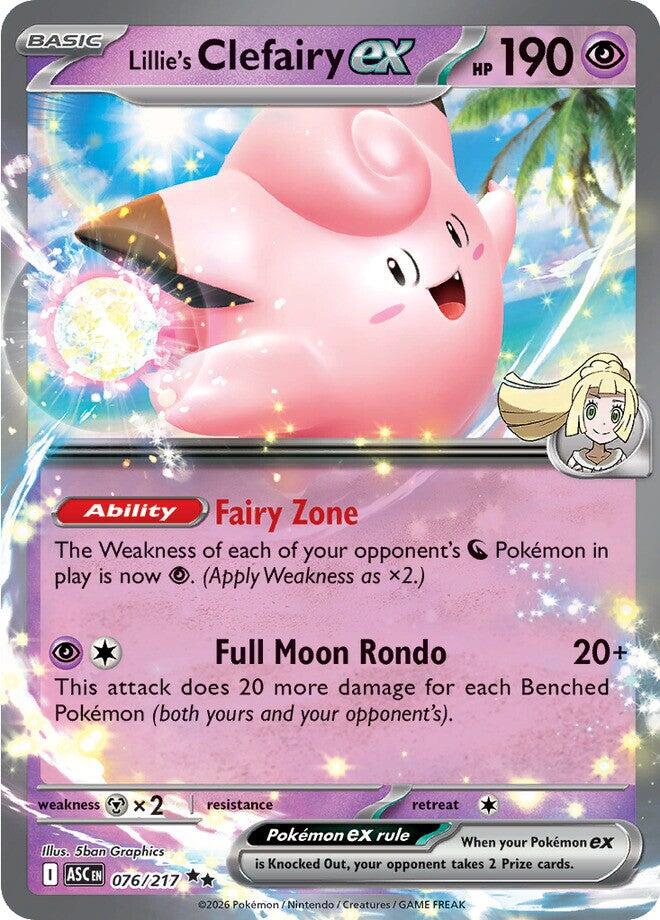 Lillie's Clefairy ex (076/217) [Mega Evolution: Ascended Heroes] | Gear Gaming Fayetteville