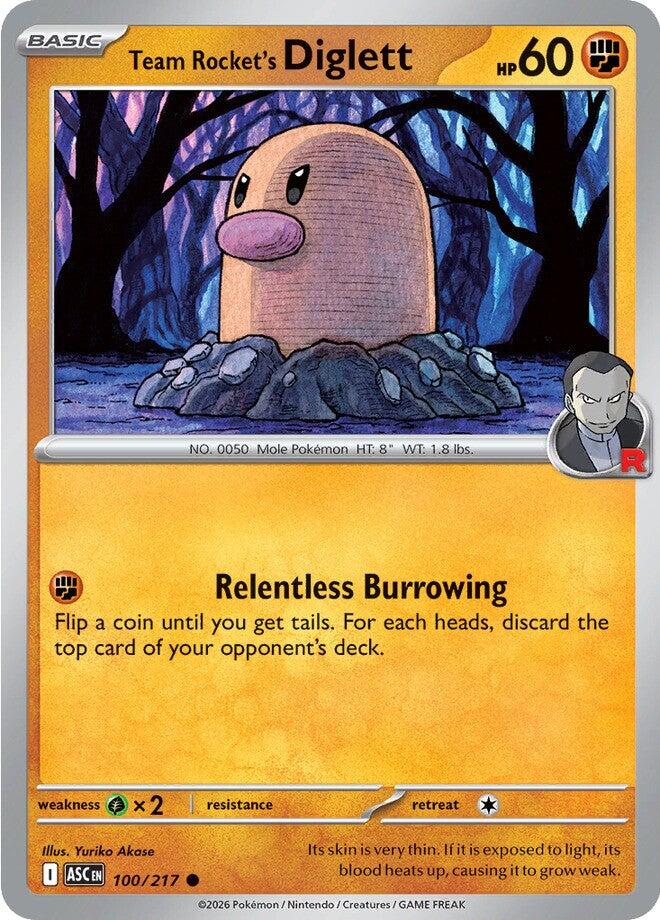 Team Rocket's Diglett (100/217) [Mega Evolution: Ascended Heroes] | Gear Gaming Fayetteville