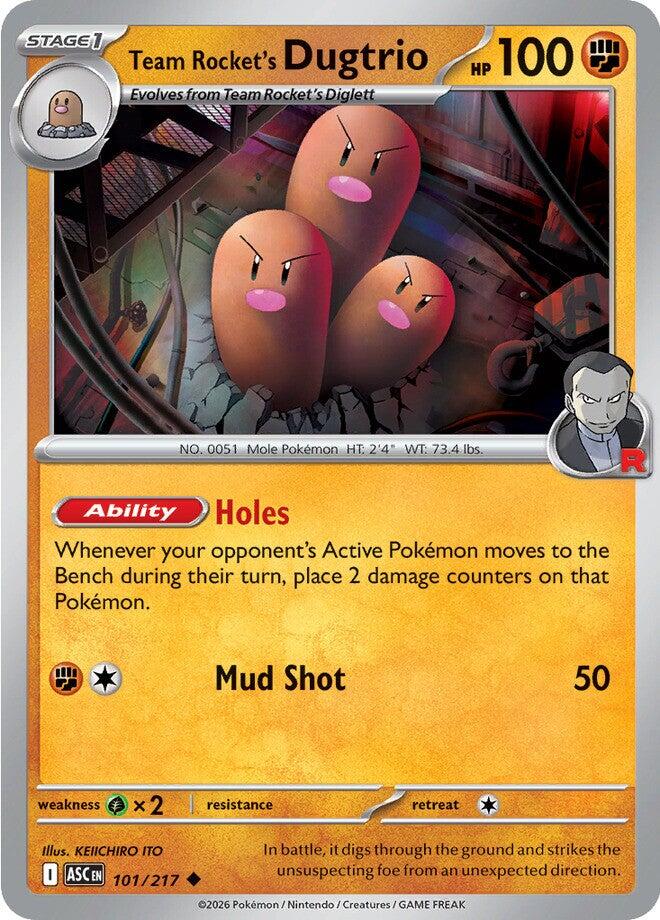 Team Rocket's Dugtrio (101/217) [Mega Evolution: Ascended Heroes] | Gear Gaming Fayetteville