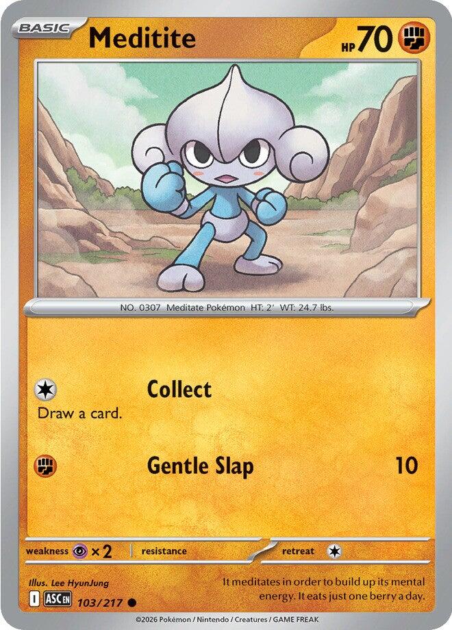 Meditite (103/217) [Mega Evolution: Ascended Heroes] | Gear Gaming Fayetteville