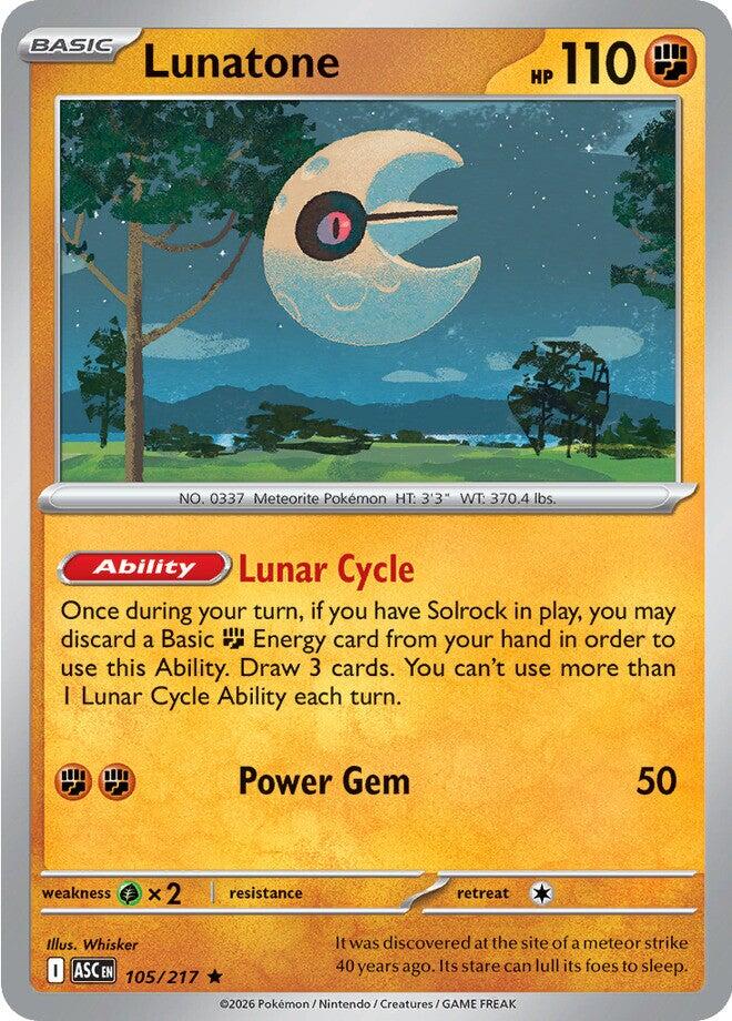 Lunatone (105/217) [Mega Evolution: Ascended Heroes] | Gear Gaming Fayetteville
