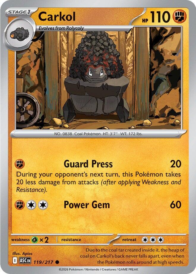 Carkol (119/217) [Mega Evolution: Ascended Heroes] | Gear Gaming Fayetteville