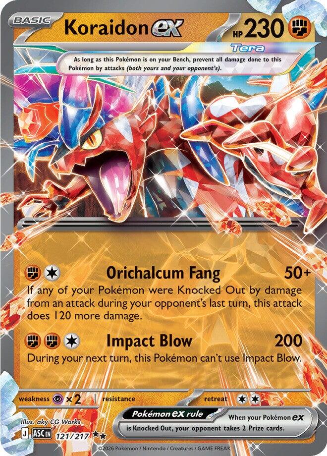 Koraidon ex (121/217) [Mega Evolution: Ascended Heroes] | Gear Gaming Fayetteville