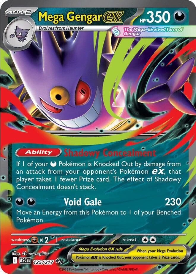 Mega Gengar ex (125/217) [Mega Evolution: Ascended Heroes] | Gear Gaming Fayetteville