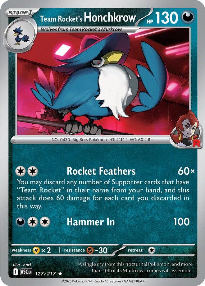 Team Rocket's Honchkrow (127/217) [Mega Evolution: Ascended Heroes] | Gear Gaming Fayetteville