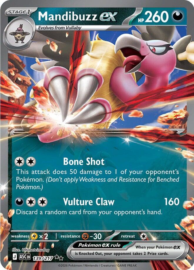 Mandibuzz ex (139/217) [Mega Evolution: Ascended Heroes] | Gear Gaming Fayetteville